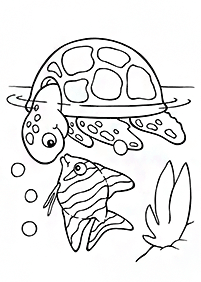 Desenhos de peixes para colorir – Página de colorir 27