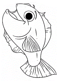 Desenhos de peixes para colorir – Página de colorir 7