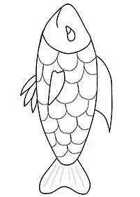 Desenhos de peixes para colorir – Página de colorir 8