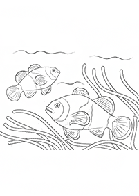 Desenhos de peixes para colorir – Página de colorir 9