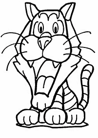 Desenhos de tigres para colorir – Página de colorir 22