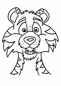 Desenhos de tigres para colorir – Página de colorir 6
