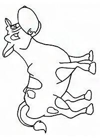 Desenhos de vacas para colorir – Página de colorir 27