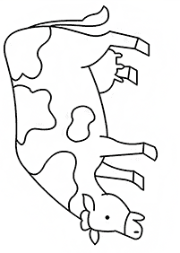 Desenhos de vacas para colorir – Página de colorir 8