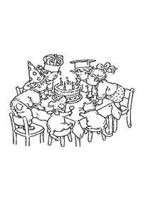 desenhos de aniversário para colorir - Página de colorir 31