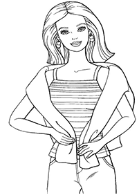 Desenhos para colorir da Barbie - Página de colorir 3