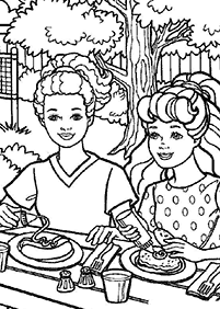 Desenhos para colorir da Barbie - Página de colorir 72