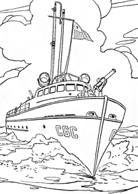 desenhos de barco para colorir - Página de colorir 12