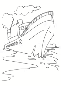 desenhos de barco para colorir - Página de colorir 13