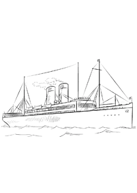 desenhos de barco para colorir - Página de colorir 14