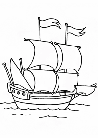 desenhos de barco para colorir - Página de colorir 2