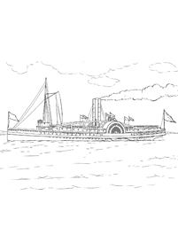 desenhos de barco para colorir - Página de colorir 38