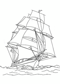 desenhos de barco para colorir - Página de colorir 44