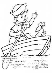desenhos de barco para colorir - Página de colorir 9