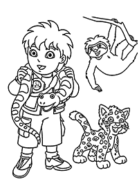 go diego go desenhos para colorir - Página de colorir 12