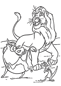 Desenhos de O Rei Leão Para Colorir – Página de colorir 2