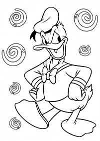 Páginas para colorir com desenhos do Pato Donald – Página de colorir 1