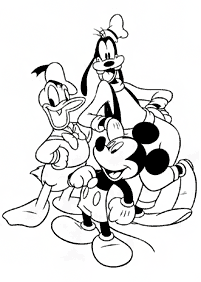 Páginas para colorir com desenhos do Pato Donald – Página de colorir 2