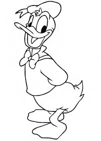 Páginas para colorir com desenhos do Pato Donald – Página de colorir 24