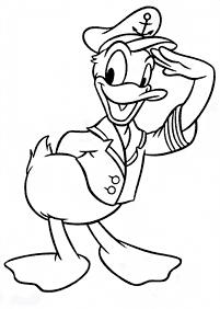 Páginas para colorir com desenhos do Pato Donald – Página de colorir 5
