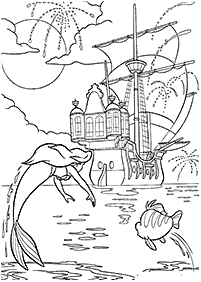 Ariel – desenhos para colorir da Pequena Sereia – Página de colorir 13