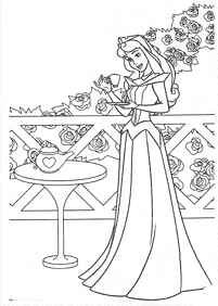 Desenhos para colorir de A Bela Adormecida (Aurora) – Página de colorir 20