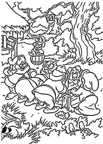 Desenhos para colorir da Branca de Neve – Página de colorir 12