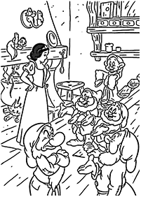 Desenhos para colorir da Branca de Neve – Página de colorir 21