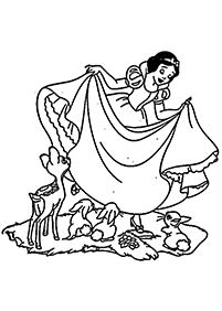 Desenhos para colorir da Branca de Neve – Página de colorir 23