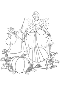 Desenhos da Cinderela para colorir – Página de colorir 10