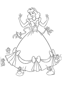 Desenhos da Cinderela para colorir – Página de colorir 11