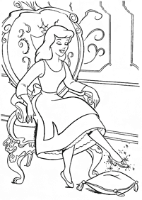 Desenhos da Cinderela para colorir – Página de colorir 16