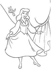 Desenhos da Cinderela para colorir – Página de colorir 23