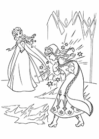 Desenhos para colorir de Elsa e Anna – Página de colorir 11