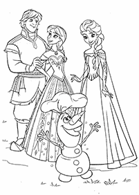 Desenhos para colorir de Elsa e Anna – Página de colorir 13