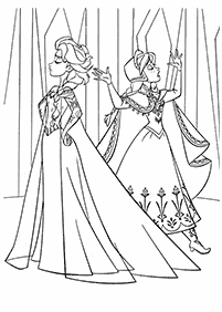 Desenhos para colorir de Elsa e Anna – Página de colorir 17
