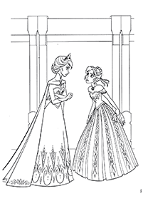 Desenhos para colorir de Elsa e Anna – Página de colorir 20