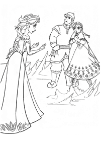 Desenhos para colorir de Elsa e Anna – Página de colorir 24