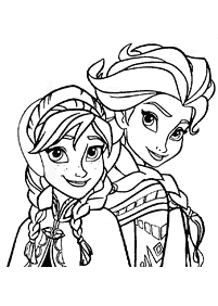 Desenhos para colorir de Elsa e Anna – Página de colorir 25