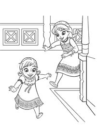 Desenhos para colorir de Elsa e Anna – Página de colorir 26