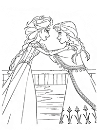 Desenhos para colorir de Elsa e Anna – Página de colorir 7