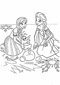 Desenhos para colorir de Elsa e Anna – Página de colorir 9