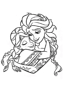 Desenhos para colorir de Elsa e Anna – Página de colorir 12