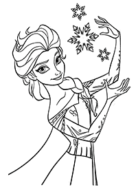 Desenhos da Elsa para Colorir – Página de colorir 10