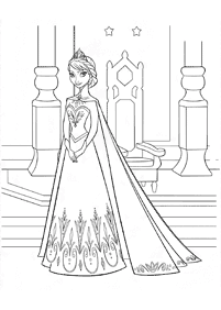 Desenhos da Elsa para Colorir – Página de colorir 11