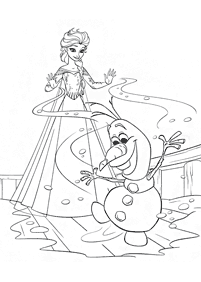 Desenhos da Elsa para Colorir – Página de colorir 15
