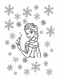 Desenhos da Elsa para Colorir – Página de colorir 17