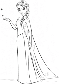Desenhos da Elsa para Colorir – Página de colorir 19
