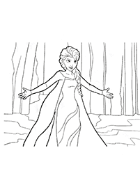 Desenhos da Elsa para Colorir – Página de colorir 22