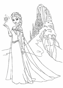 Desenhos da Elsa para Colorir – Página de colorir 24